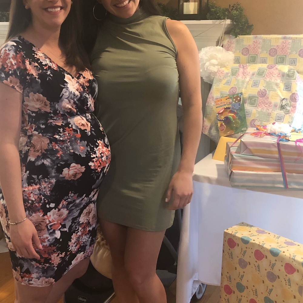 Green Turtleneck Dress